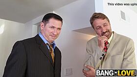 anna deville gets double penetrated in doggystyle with cumshot