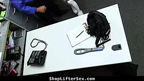 Mall Officer Fucks Shoplifter To Set Her Free In Rough Deal