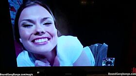 can you handle this russian bride getting interracial group fucked?