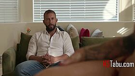 The MILF mother-in-law begs her step son to ravage her ass in anal sex.