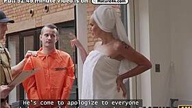 this young british robber with a huge cock fucked his hot milf neighbor hard