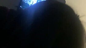 Blonde Housewife Nataly Real Bangs Beside Cuckold Husband