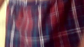 Bashing those big balls and stroking a nice cock too.