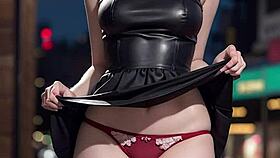 Show Me Them Panties Under That Skirt, Asian Blonde or Brunette, I’m Waitin’