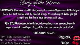 F4m Erotic Audio - Interrogated By Dominant Female Then Used For Her Pleasure While Handcuffed!