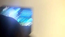 Blonde Housewife Nataly Real Bangs Beside Cuckold Husband