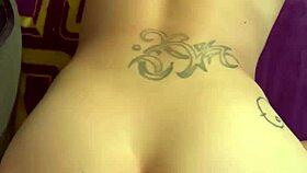 hooker fucks a customer bareback at the trap house - takes a massive load on her back