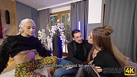 Boyfriend watches girlfriend get fucked by another guy