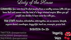 F4m Erotic Audio - Interrogated By Dominant Female Then Used For Her Pleasure While Handcuffed!