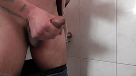 In the bath, she masturbates to orgasm and swallows cum in mouth