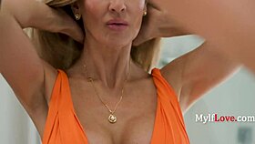 step mom plans sexy reunion with shaved pussy spooning