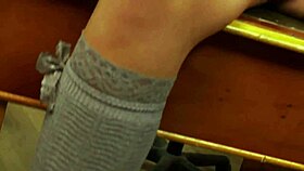 Sexy babe gets quickie fuck with ripped clothes and wet pussy