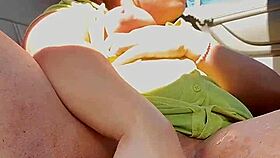 in the front seat, he drills her creamy pussy until she squirts