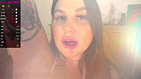 Domi Uses Vibrator for Raw Anal Fucking and Ass Squirt on Webcam.