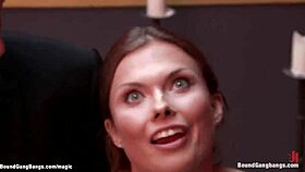 can you handle this russian bride getting interracial group fucked?