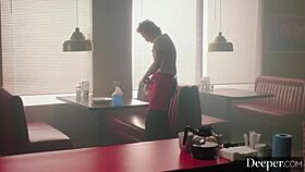 i watched chanel camryn worship her doms cock in restaurant