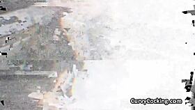 Busty asian teen sucks and fucks big cock outdoors