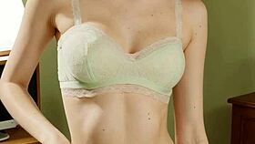 Eastern European Girls In Flowery Panties And Lingerie Barefoot