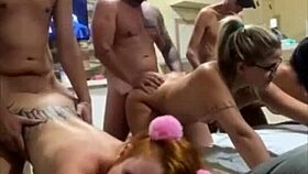 I watch three sluts bent over on the sofa in doggystyle