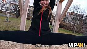 jogging turns to sex with stranger! cuckolding bf watches in hd pov.