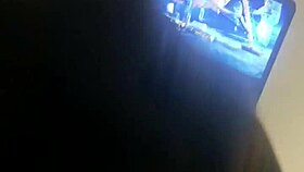 Blonde Housewife Nataly Real Bangs Beside Cuckold Husband