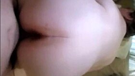 wife sucks and gets fucked doggy with pussy full of cum