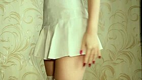 Naughty Girl Rides Transparent Dildo In Homemade Lingerie