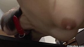 Hey, see busty Japanese mature Suzune Yagami get drilled in her hairy pussy!