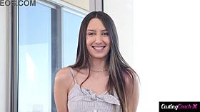 Agent Paints Rookie Doll's Face! Petite Skinny Wet Pussy In Bent Over Sex.