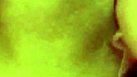 angel lima touches herself on the building stairs