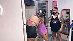 Gossipy Neighbor Asks For Sugar To Get Fucked And Sucked