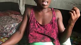 Feeling Crazy As She Smokes In The Landlord's Room, Talking Dirty In Sexy Clothes