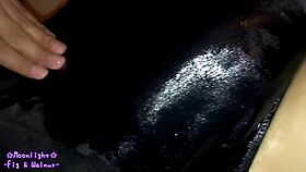 濃紺競泳水着にローションぬるぬる