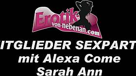 Amateur German teens swallow and creampie at swinger club party