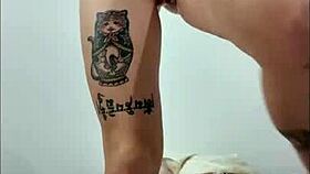 Homemade doggystyle with tattooed Iranian teen