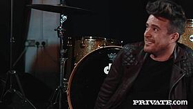 six mouths share sucking on stallion