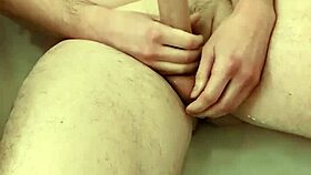 Bigdickduder - big wet cock wank in the bath jerk off