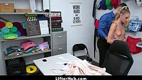 Mall officer escorts Emma Hix to back room for strip search!