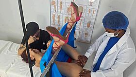 Doctor fills me up behind cuckold hubby in wild public scene