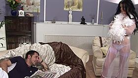 Brunette Slut In Stockings Stacy Lacy Gets A Fucking And A Facial Cumshot