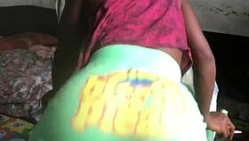 Feeling Crazy As She Smokes In The Landlord's Room, Talking Dirty In Sexy Clothes