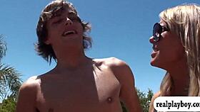 Sexy Bikini Babes Engage in Wild Group Sex Outdoors