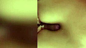 la encuentro viendo porno y me hace paja con tetas en el dormitorio