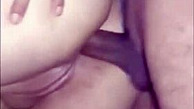 Homemade anal sex with big ass latina spreading her juicy pussy.