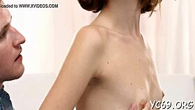 Chic hotty feels so emotional during rough fucking and sucking.