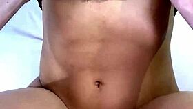 petite latina with big tits gets creampied in missionary after college