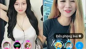 Two Cute Korean Girls In Sexy Webcam Livestream