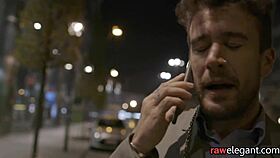 spitroasted euro babe enjoys interracial threeway on the sofa 😍