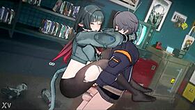 Jane Doe in Zenless Zone Zero 3D cartoon