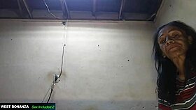 Lupita's second blowjob attempt in the bedroom